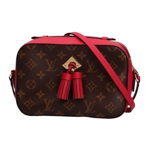 Louis Vuitton Santonge Shoulder Bag Damier Ebene Red